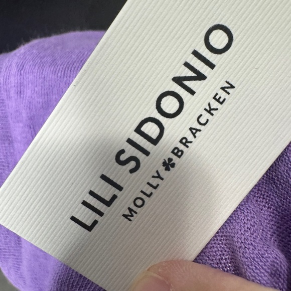 Lili Sidonio Molly Bracken Linen Blend Sleeveless Top Purple - Picture 6 of 10